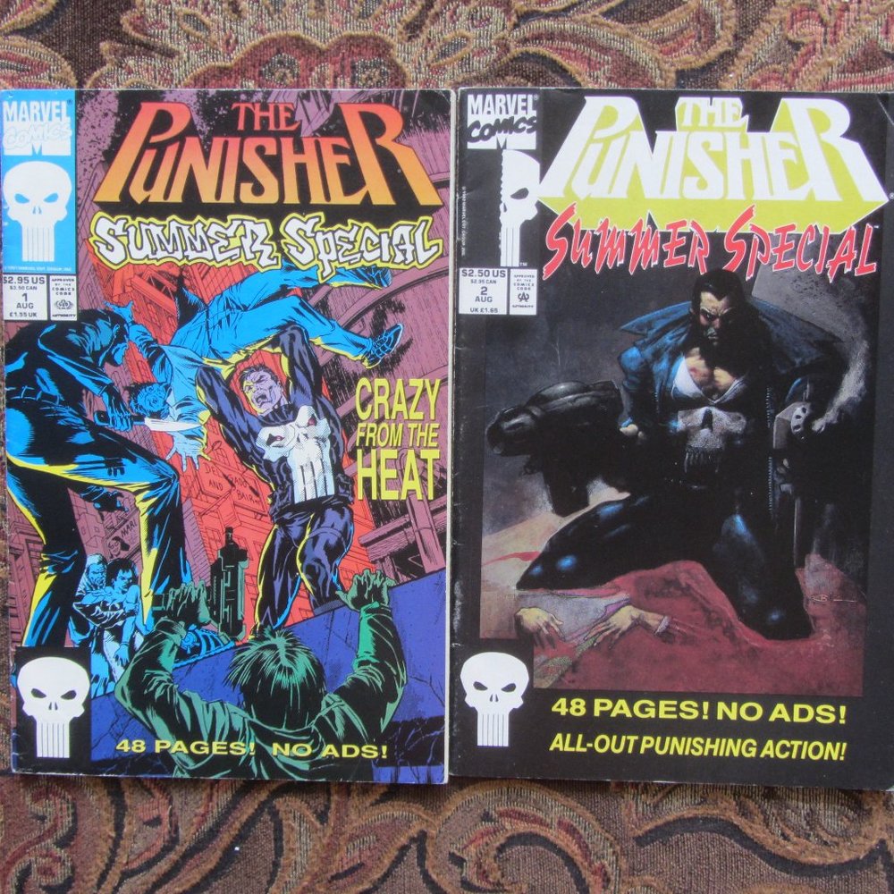Punisher Summer Special #1 #2 Comic Books